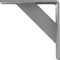 Ekena Millwork Traditional Steel Bracket, Hammered Gray 2"W x 8"D x 8"H BKTM02X08X08TRHGY - alternate 5